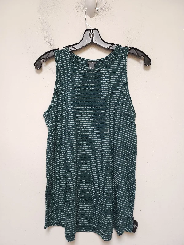 Top Sleeveless By Eddie Bauer In Striped Pattern, Size: S