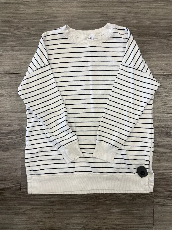 Sweatshirt Crewneck By Old Navy In Striped Pattern, Size: L