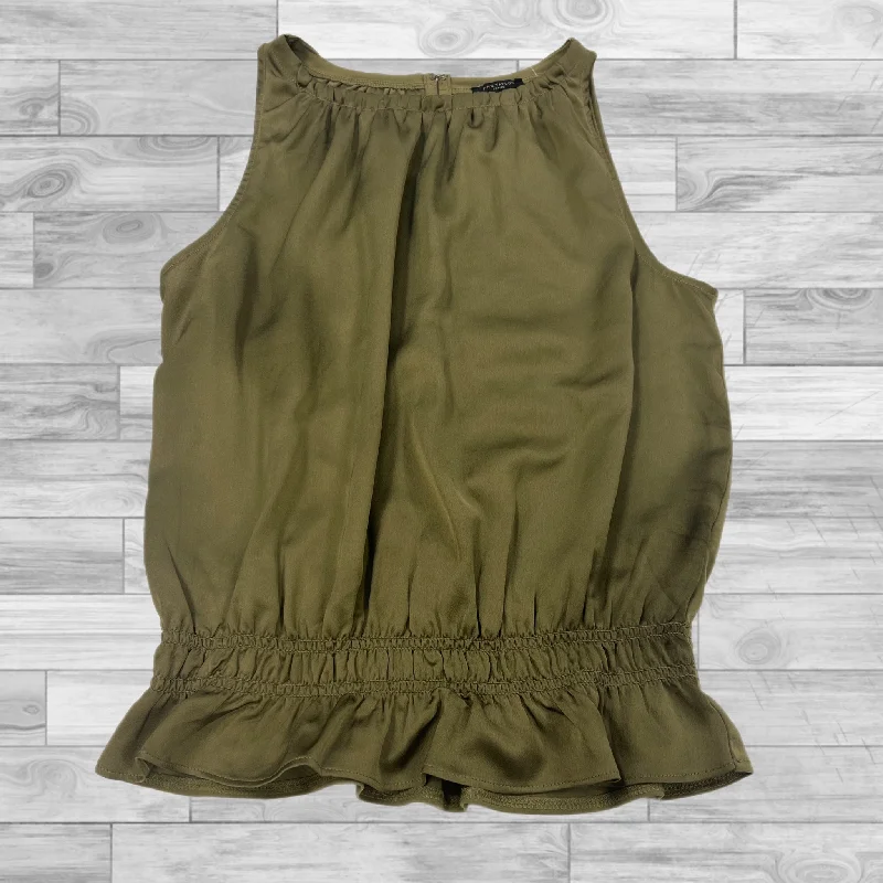 Top Sleeveless By Ann Taylor In Green, Size: Xsp