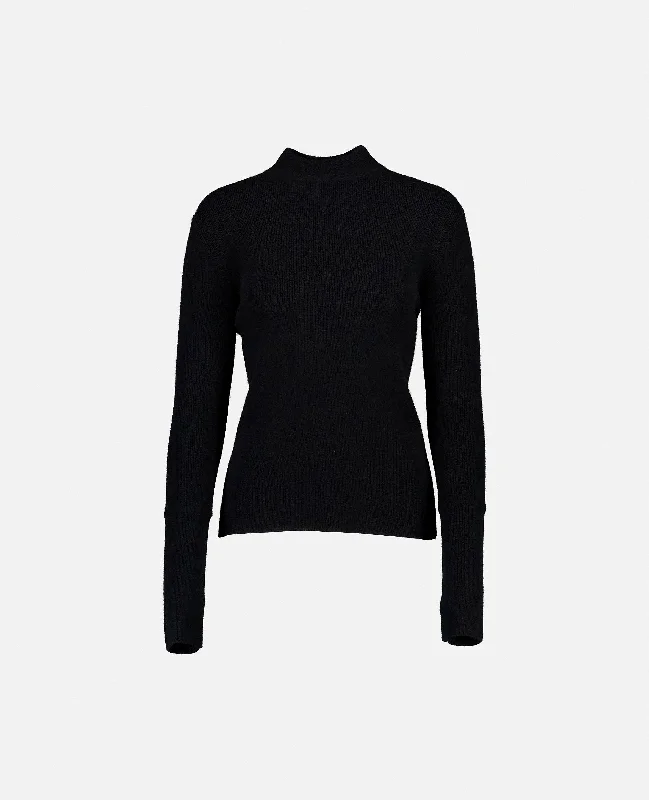 Pullover aus Cashmere-Mischung in Schwarz