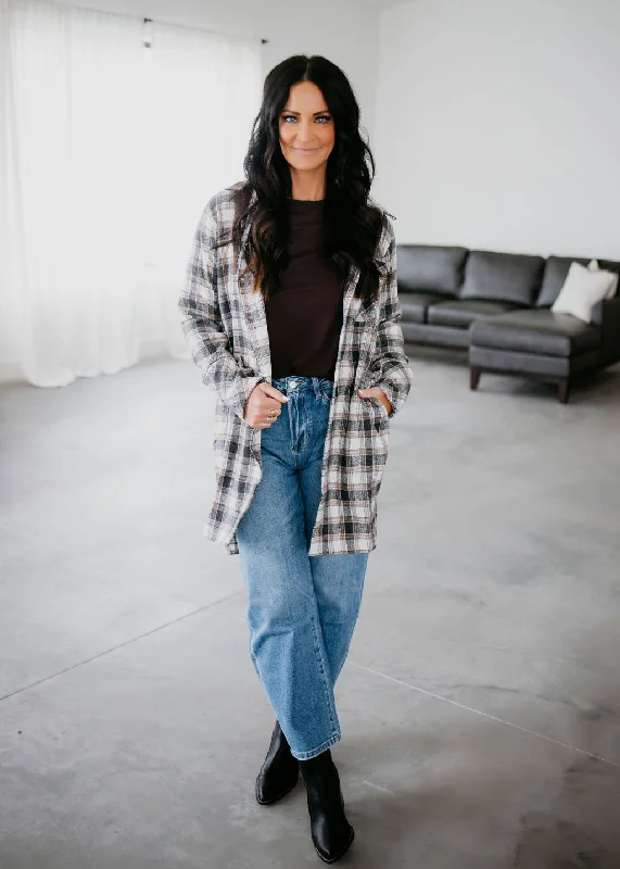 Vickie Plaid Oversized Jacket