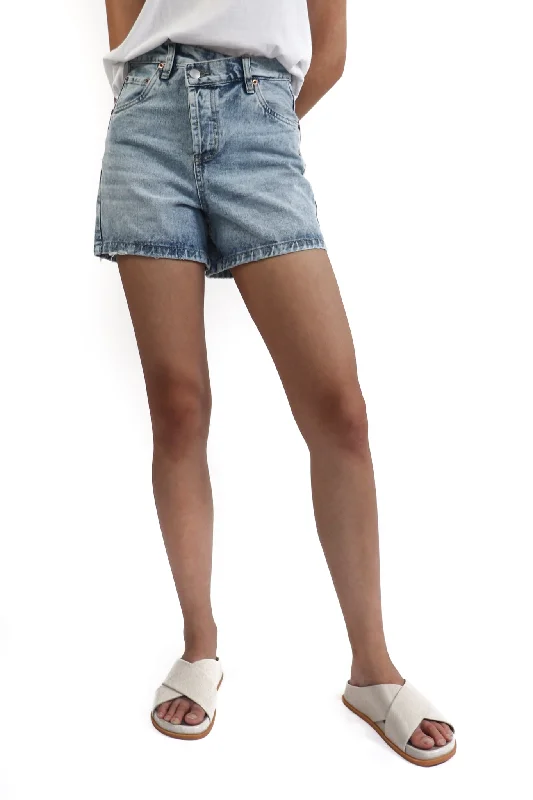 Cici Criss Cross Denim Short