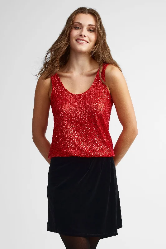 Camisole à paillettes - Femme