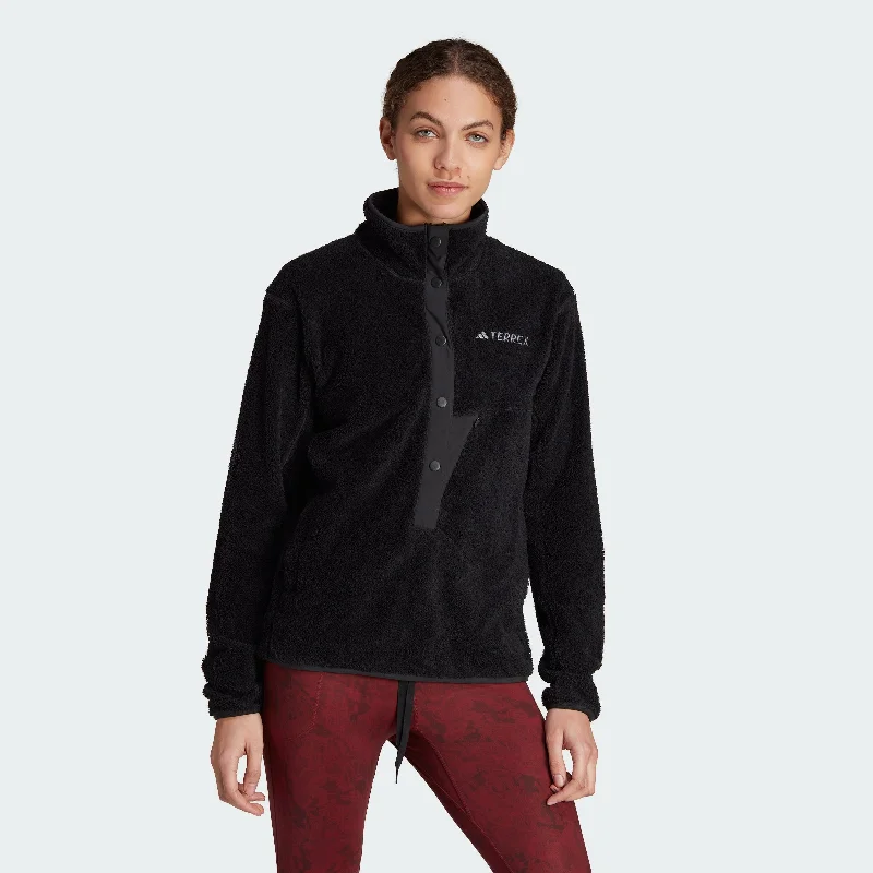 Women's adidas Terrex XPLORIC High-Pile-Fleece Pullover