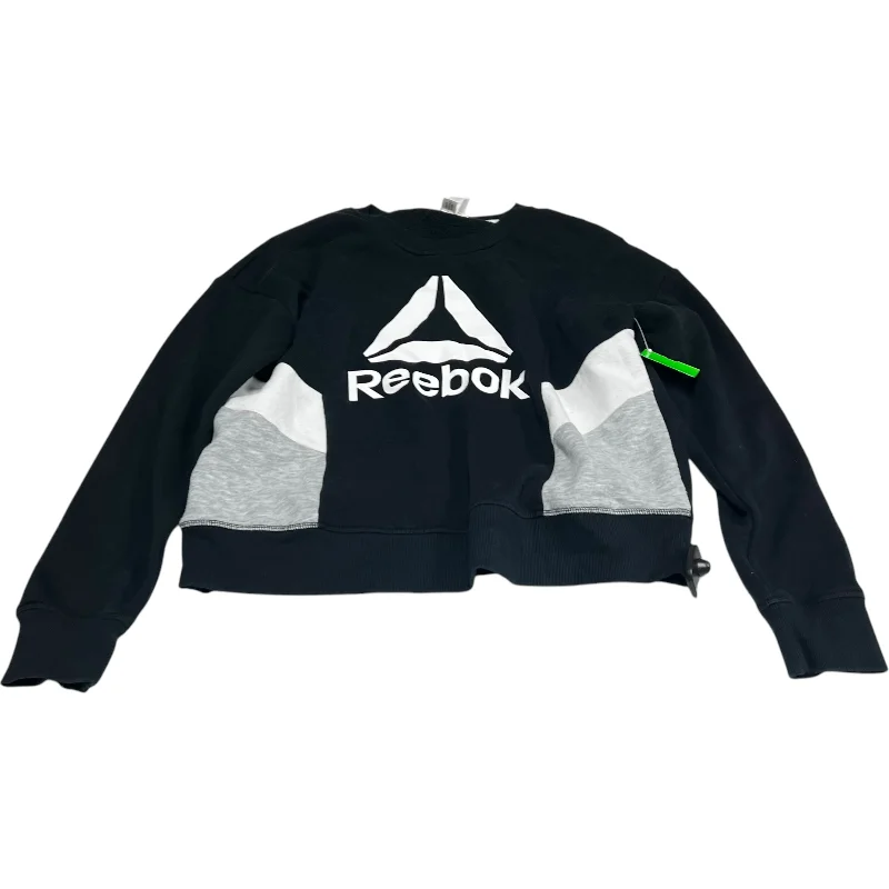 Sweatshirt Crewneck By Reebok In Black, Size: M