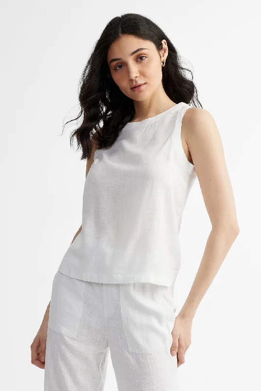 Camisole col rond lin - Femme