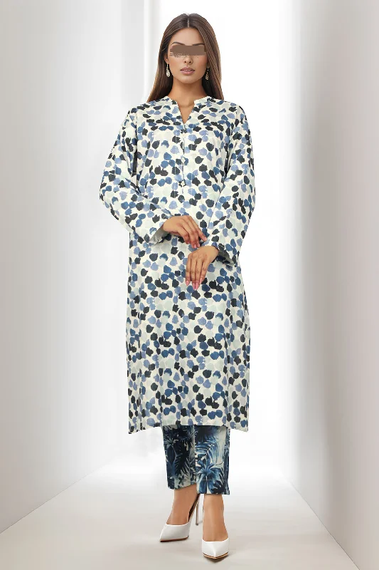 Printed Khaddar Stitched 2 Piece (Shirt/Trouser)