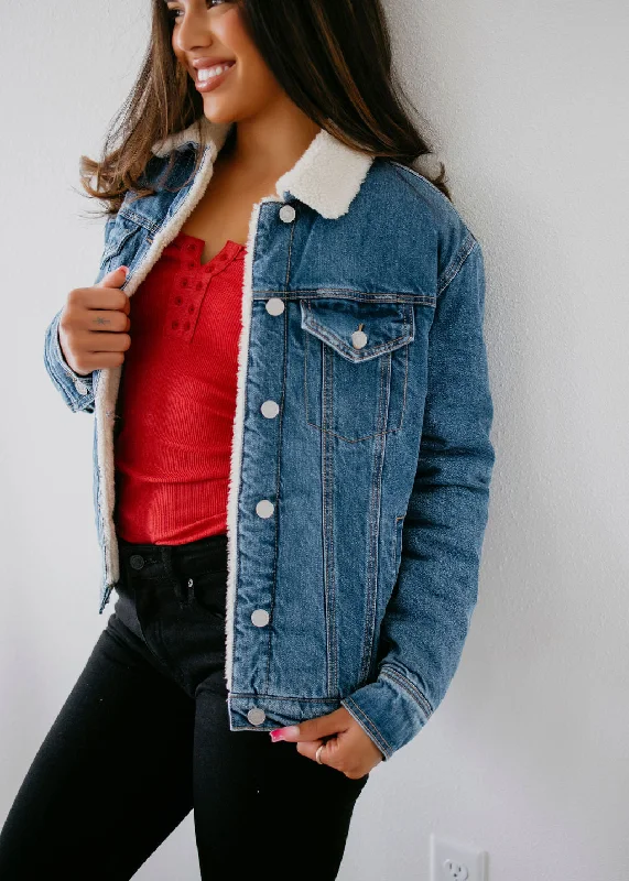 Blake Sherpa Trucker Denim Jacket