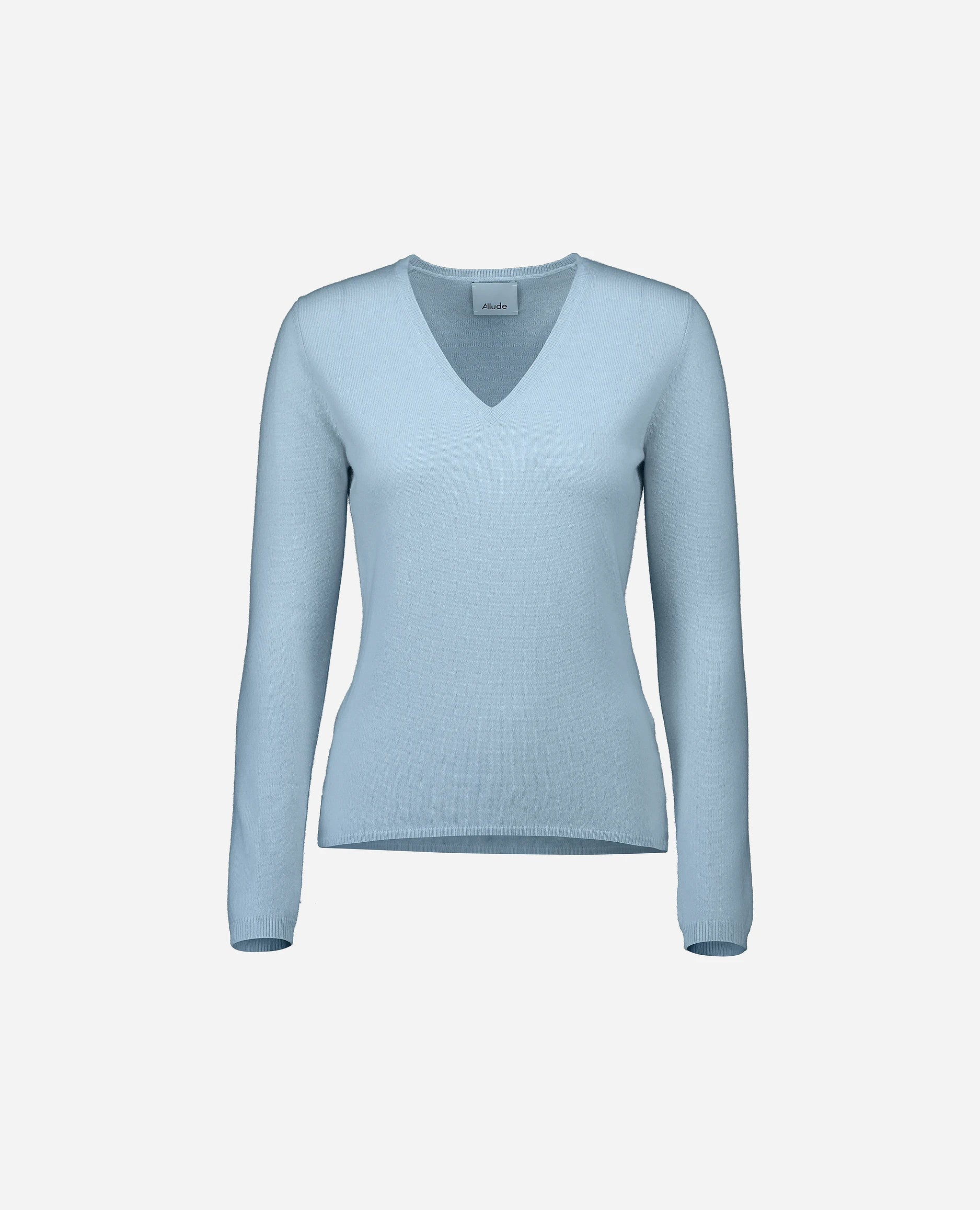 Cashmere Pullover in Blau - Taillierter Schnitt