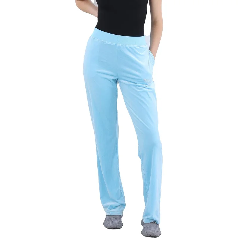 Crystal Wing Womens Velvet Fitness Track Pants