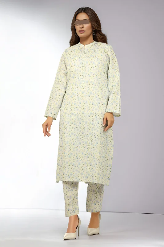 Printed Cross Hatch Stitched 2 Piece (Shirt/Trouser)