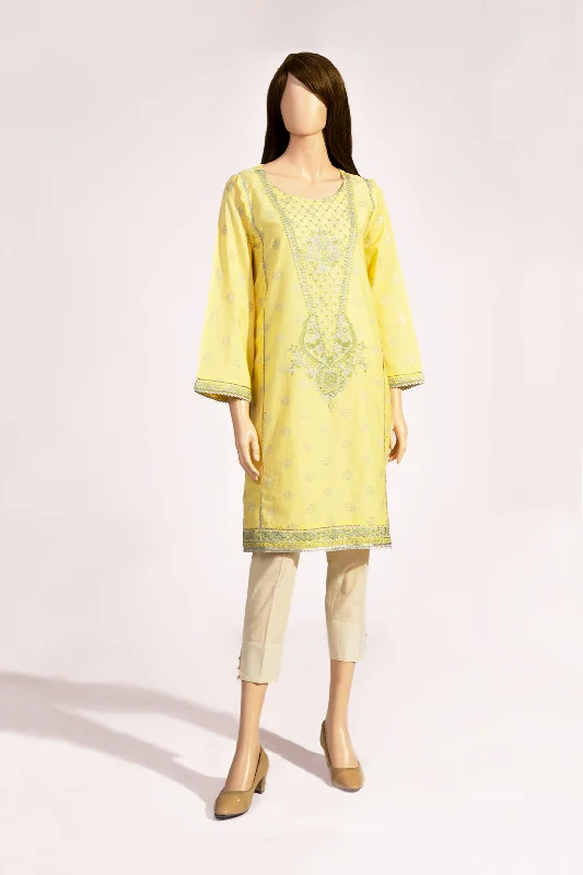 Embroidered Jacquard Cotton Stitched Shirt