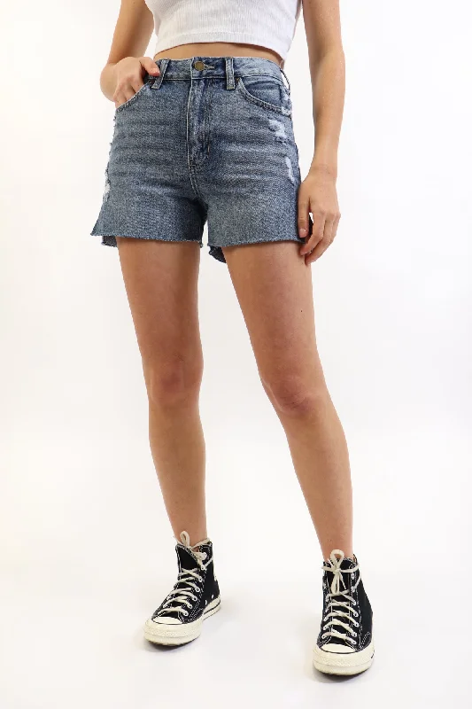 Super High Rise Denim Shorts