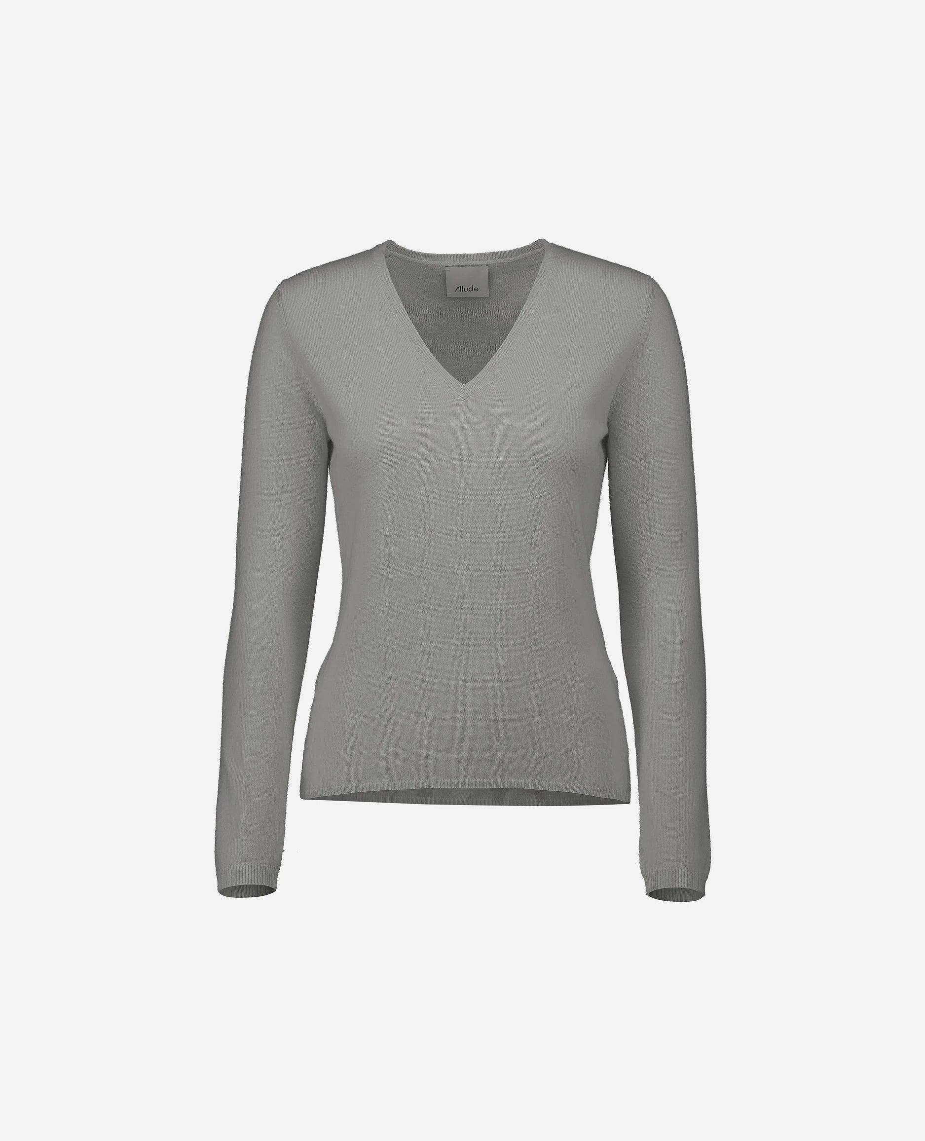 Cashmere Pullover in Grau - Taillierter Schnitt