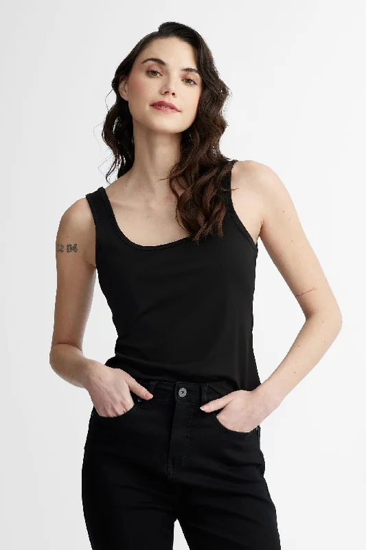 Camisole col carré coupe semi-ajustée - Femme