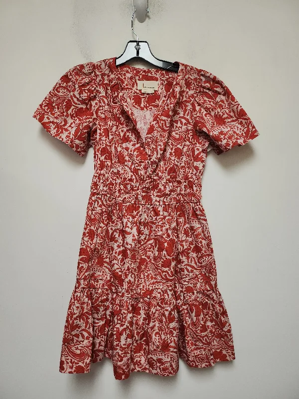 Dress Casual Short By Anthropologie In Floral Print, Size: Xs