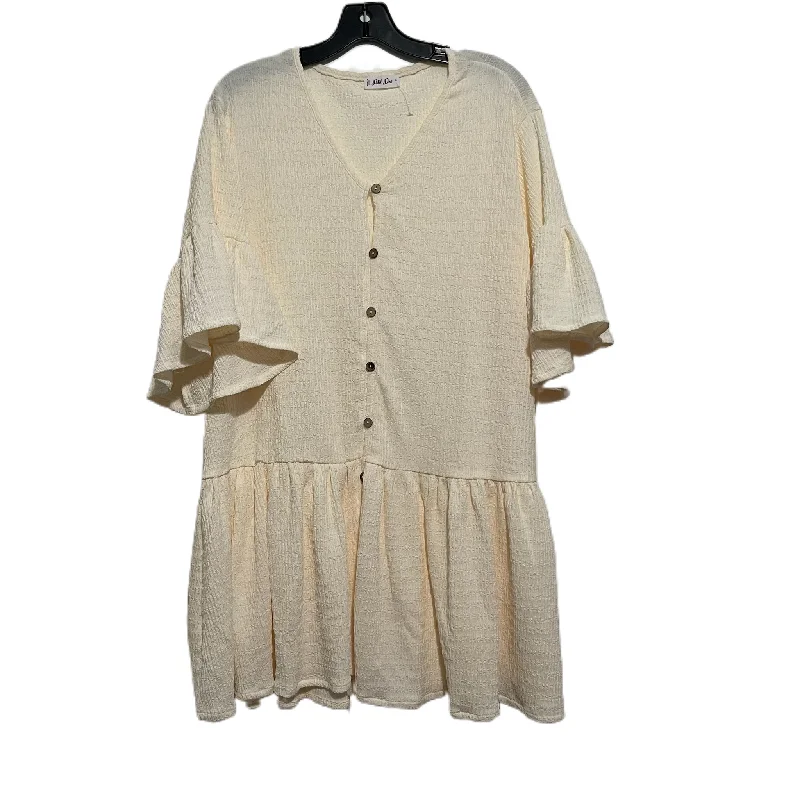 Dress Casual Short By Petsl Des In Cream, Size: M