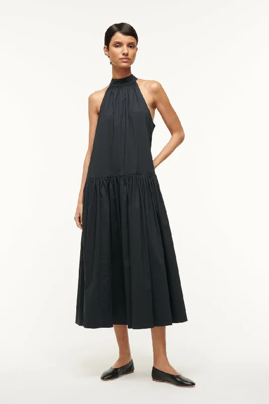 MIDI MARLOWE DRESS | BLACK