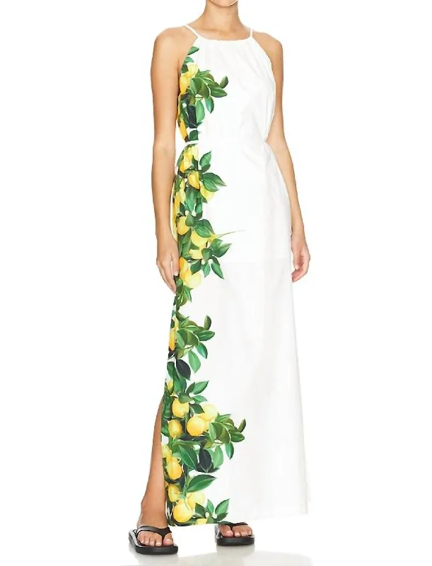 Alicanta Maxi Dress In Lemonhead