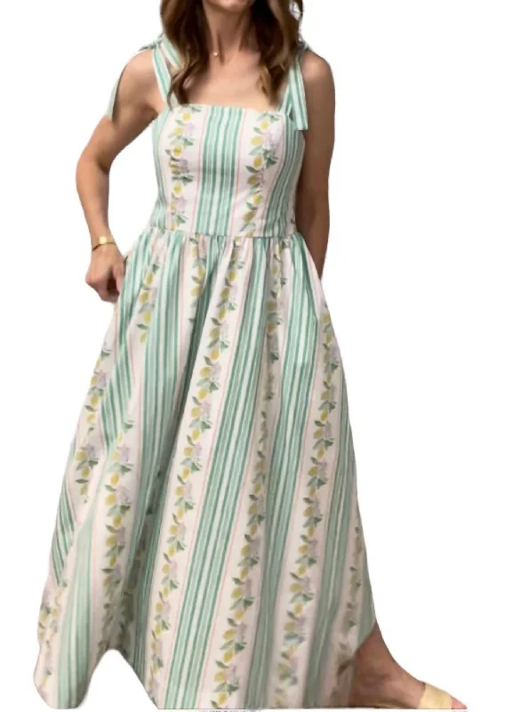 Betsy Maxi Dress In Lemon