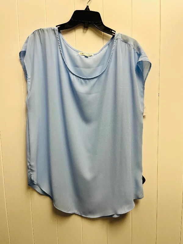 Blue Top Short Sleeve Green Envelope, Size Xl