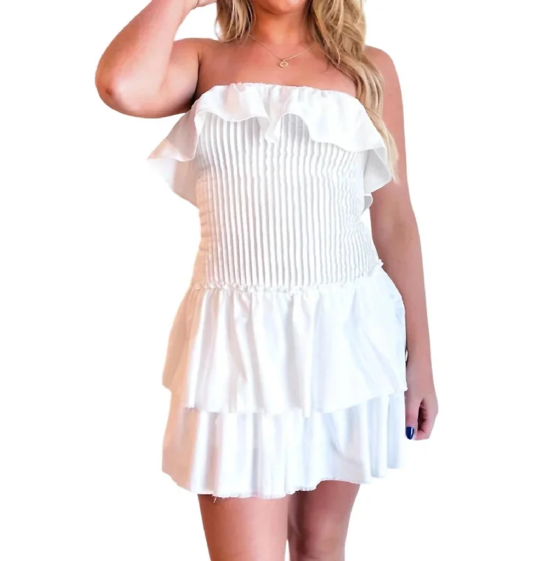 How Cute Mini Dress In Crisp White