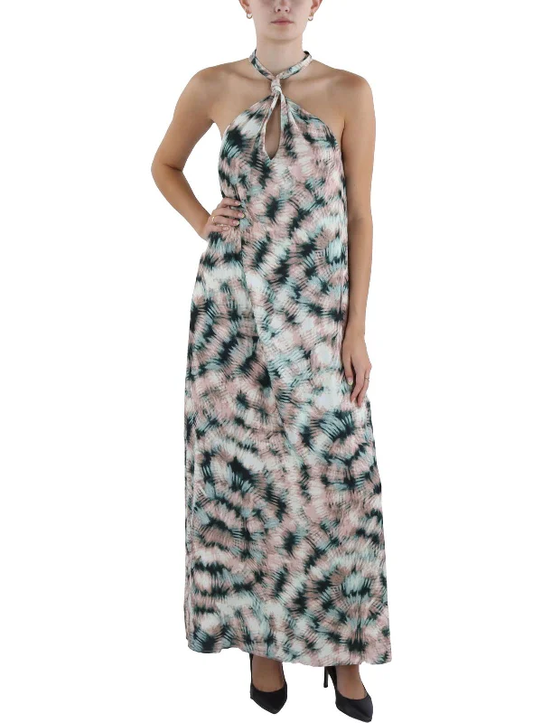 Kaila Womens Printed Sleeveles Maxi Dress