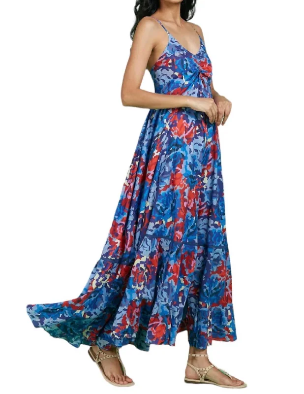 Tatiana Maxi Dress In Bikaner Blue