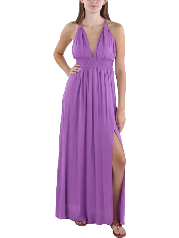 Womens Slit Long Maxi Dress