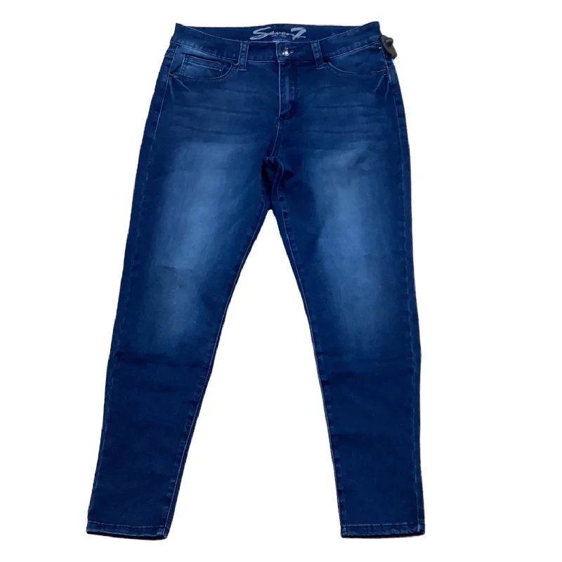 Jeans Designer By Seven 7 In Blue Denim, Size: 14