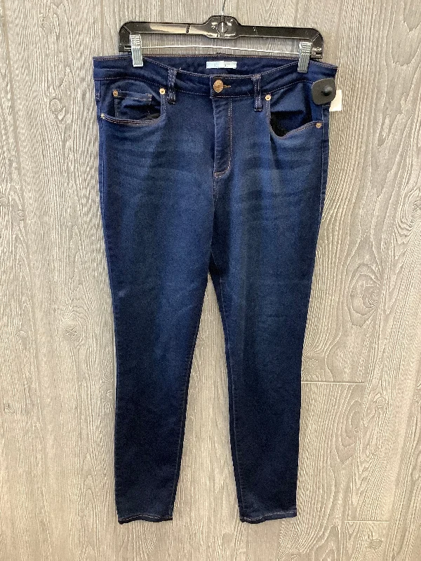 Jeans Skinny By Sts Blue In Blue Denim, Size: 14tall