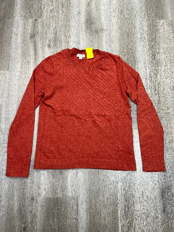 Top Long Sleeve By J. Crew In Orange, Size: M