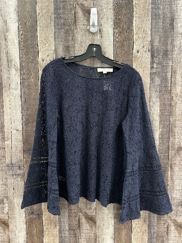 Top Long Sleeve By Loft In Navy, Size: M