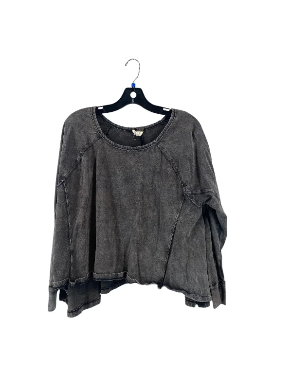 Top Long Sleeve By We The Free In Grey, Size: Xs