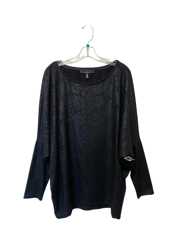 Top Long Sleeve By White House Black Market In Black, Size: Xl