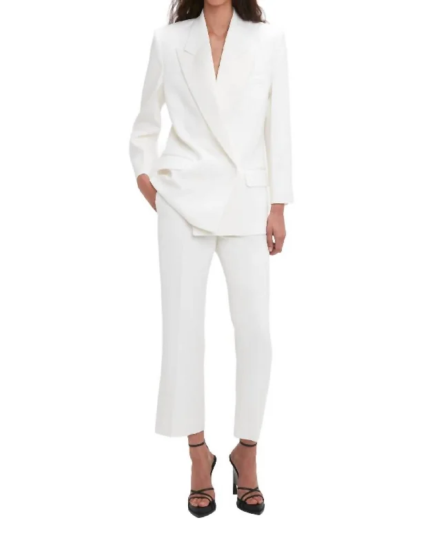 Tuxedo Pants In Ivory