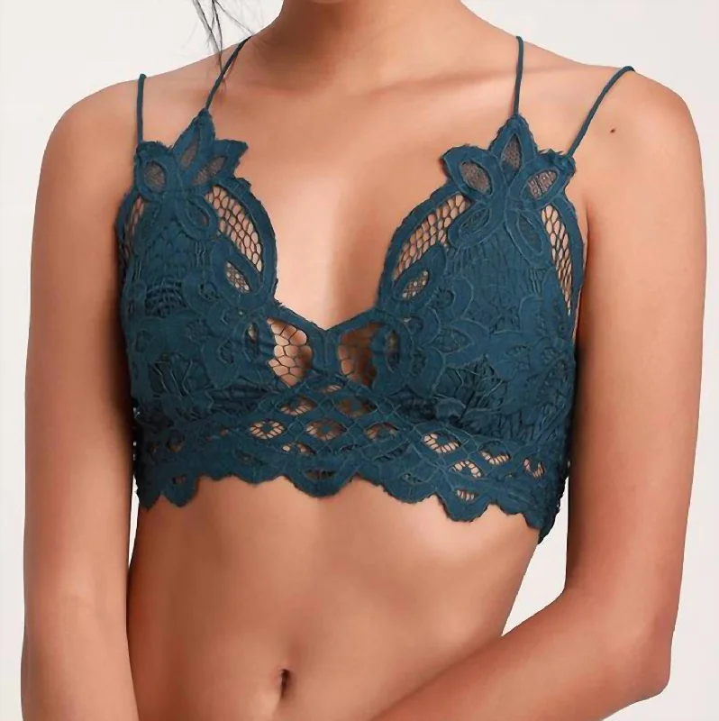 Adella Bralette In Turquoise