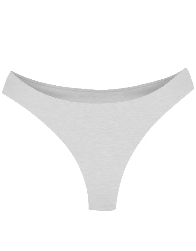 AiraModal™ Heather Grey Mid-Rise Thong