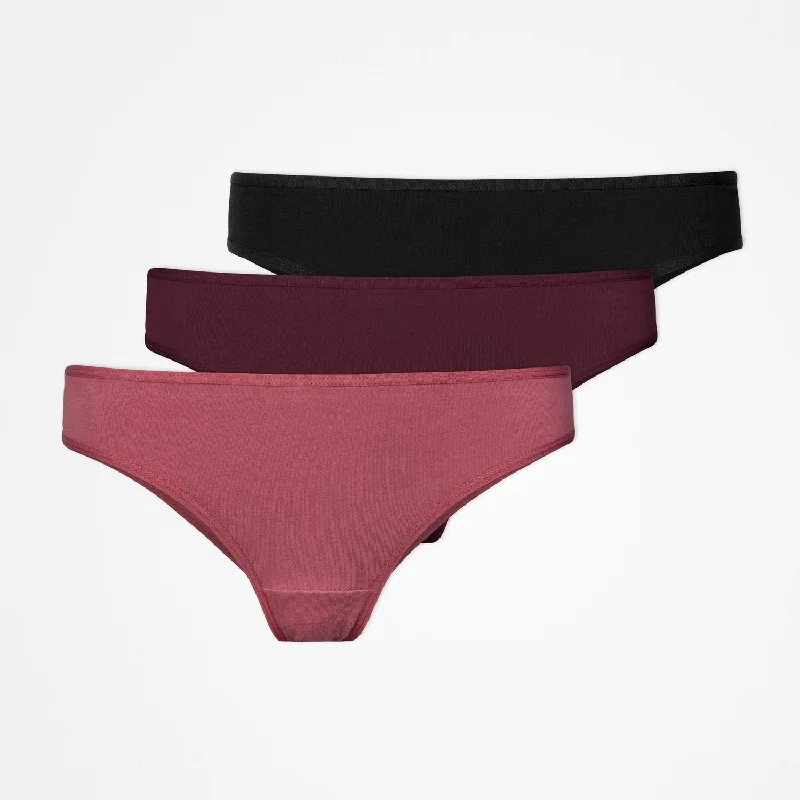 Brazilian Slips | Mix (Mauve/Weinrot/Schwarz)