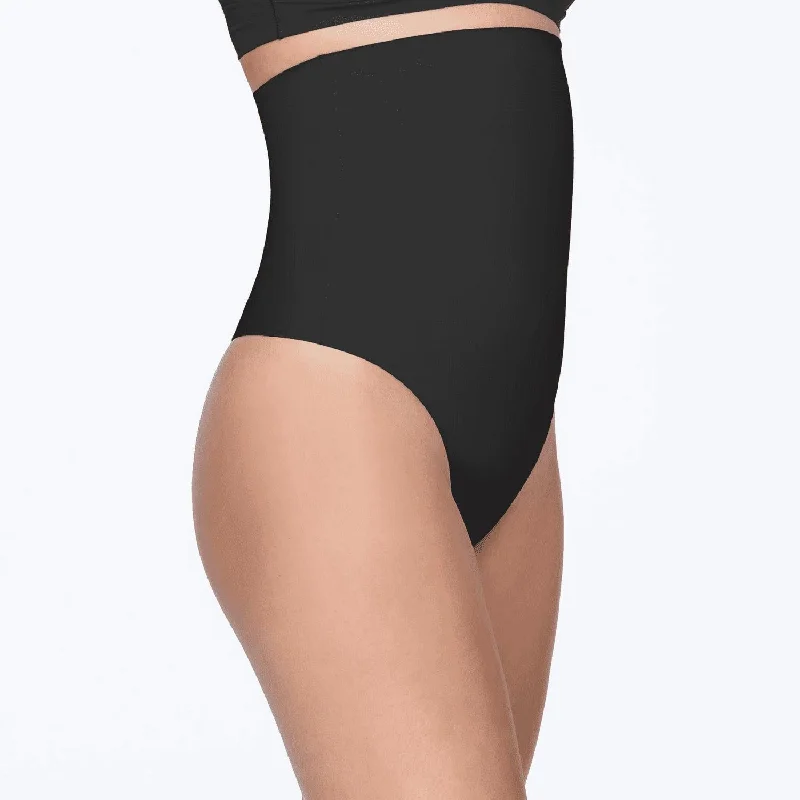 Brill High Waist Thong In Black