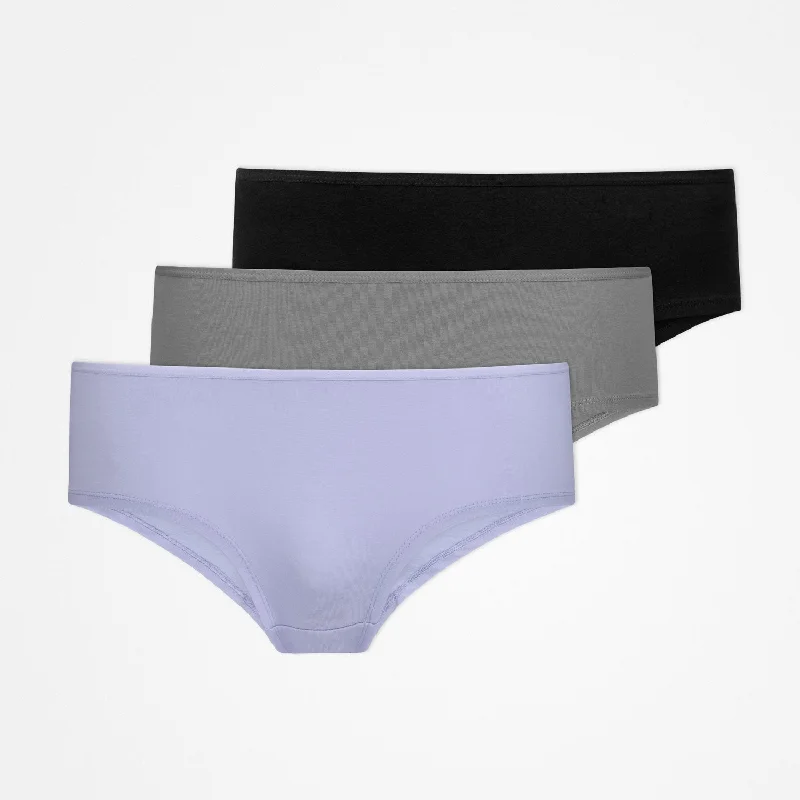 Hipster Panties | Mix (Lila/Grün/Schwarz)