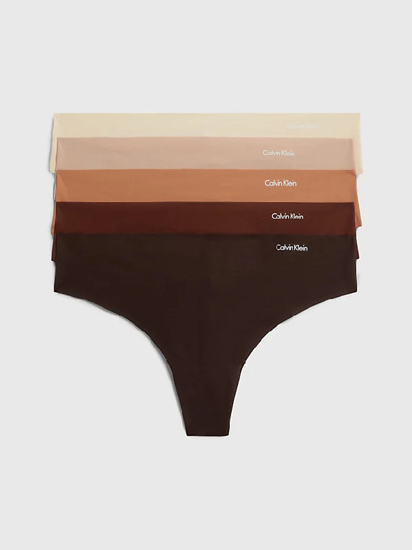 Pack De 5 Tangas - Invisibles Calvin Klein