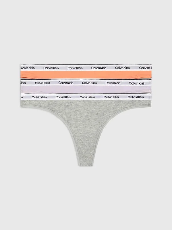 Pack Tanga Algodón - Modern Logo - Calvin Klein