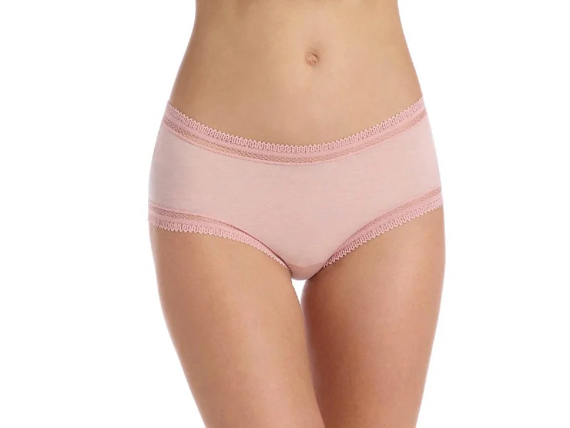 Pure Pima Girlshort Panty In Pale Pink