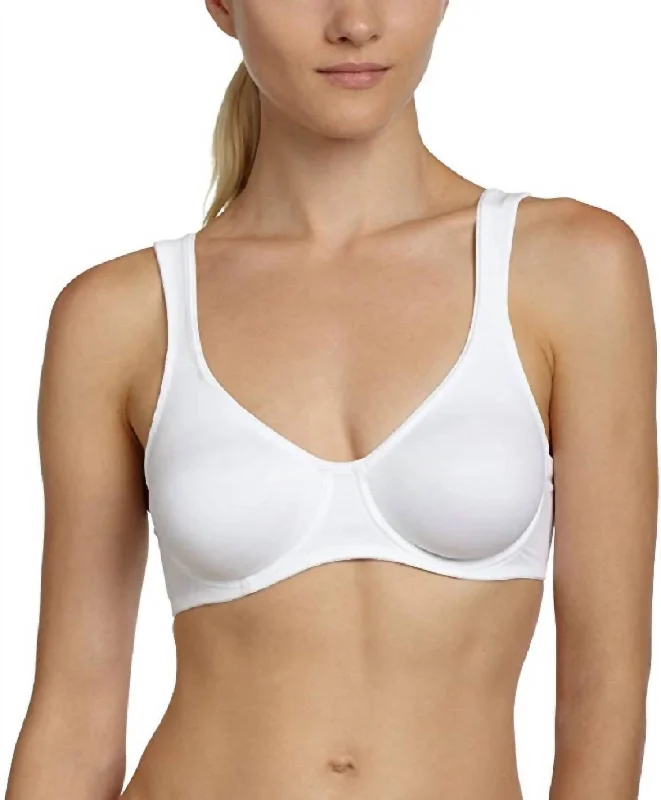 Rosa Faia Twin Seamless Comfort Underwire Bra In White