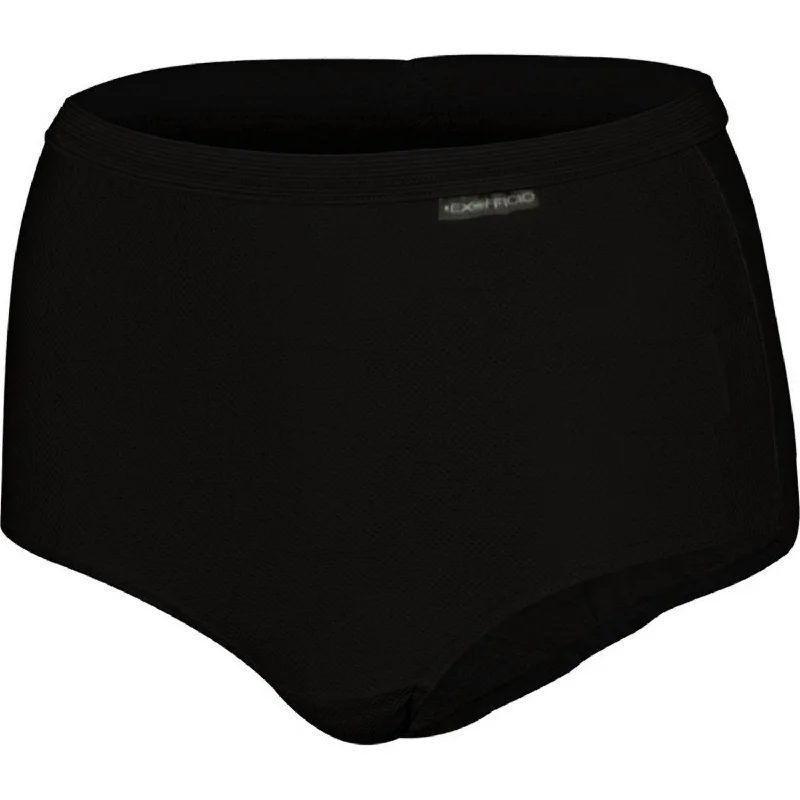 Women's Give-N-Go Full Cut Brief Panty In Black