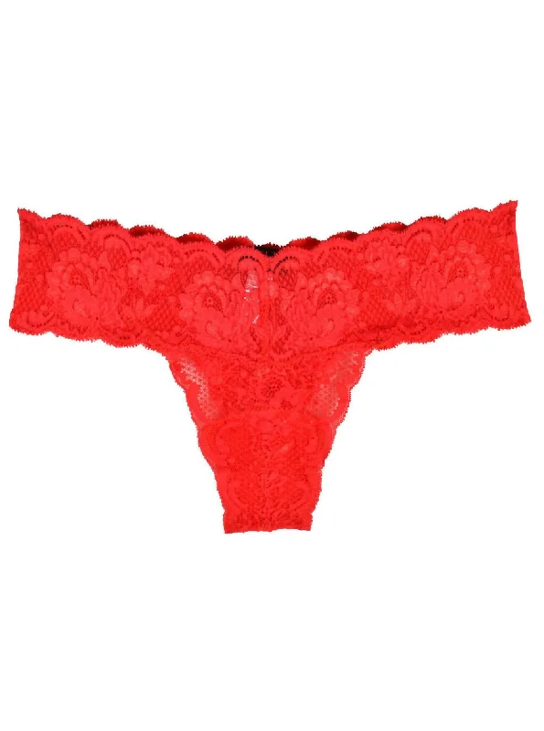 Women's Never Say Never Cutie Thong Panty In Rossetto