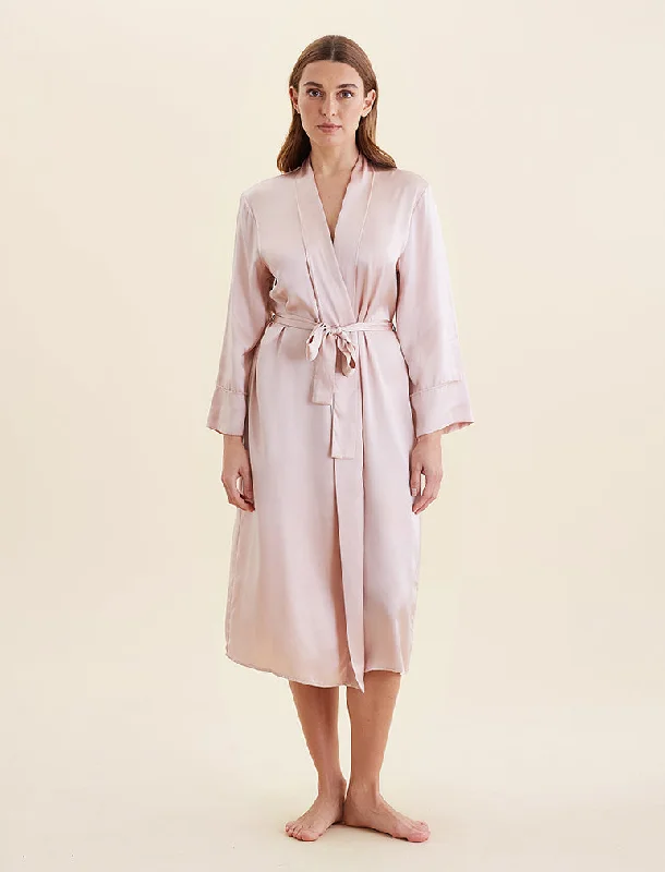 Audrey Washable Silk Long Robe