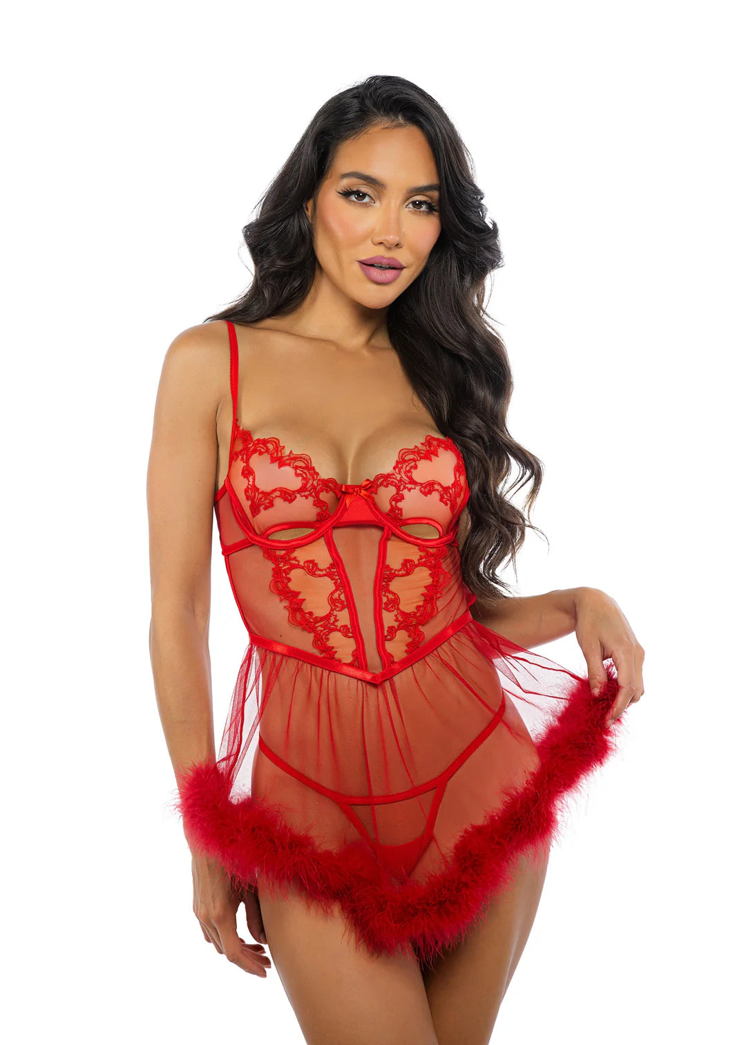 Baroque Heart Babydoll Set