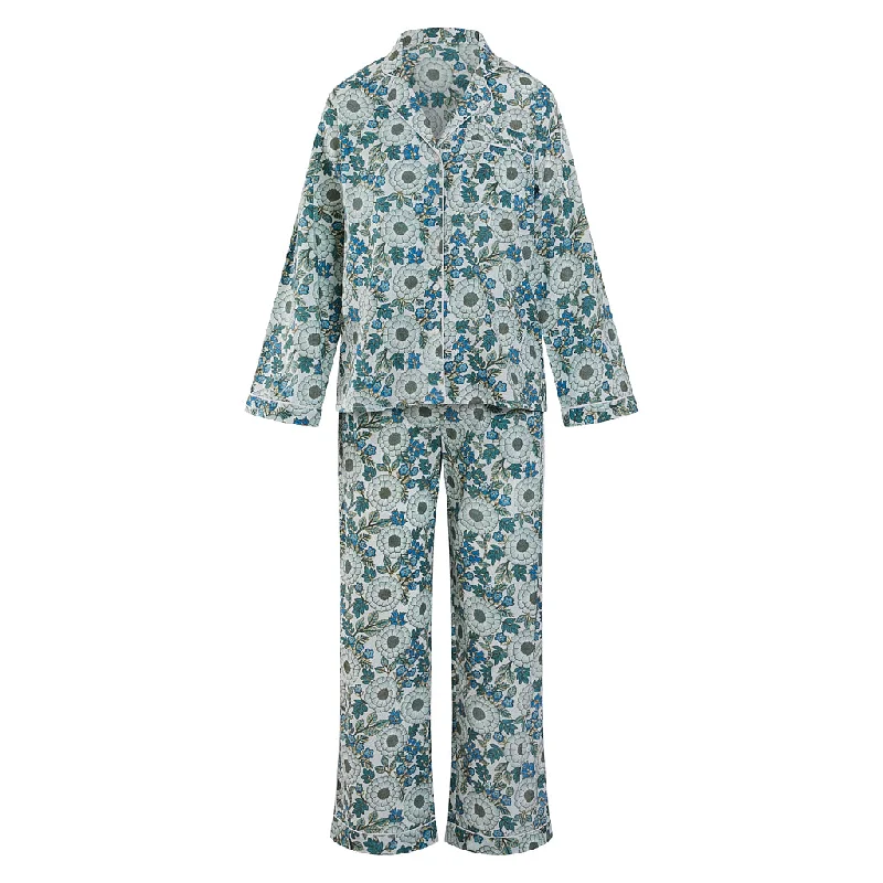 Blue Floral Pyjama Sets